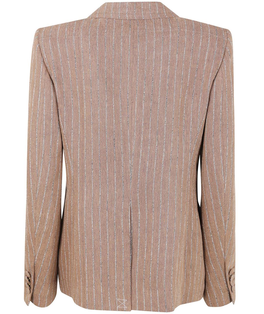 DRIES VAN NOTEN Бежевый полиэстеровый жакет/пиджак, фото 2