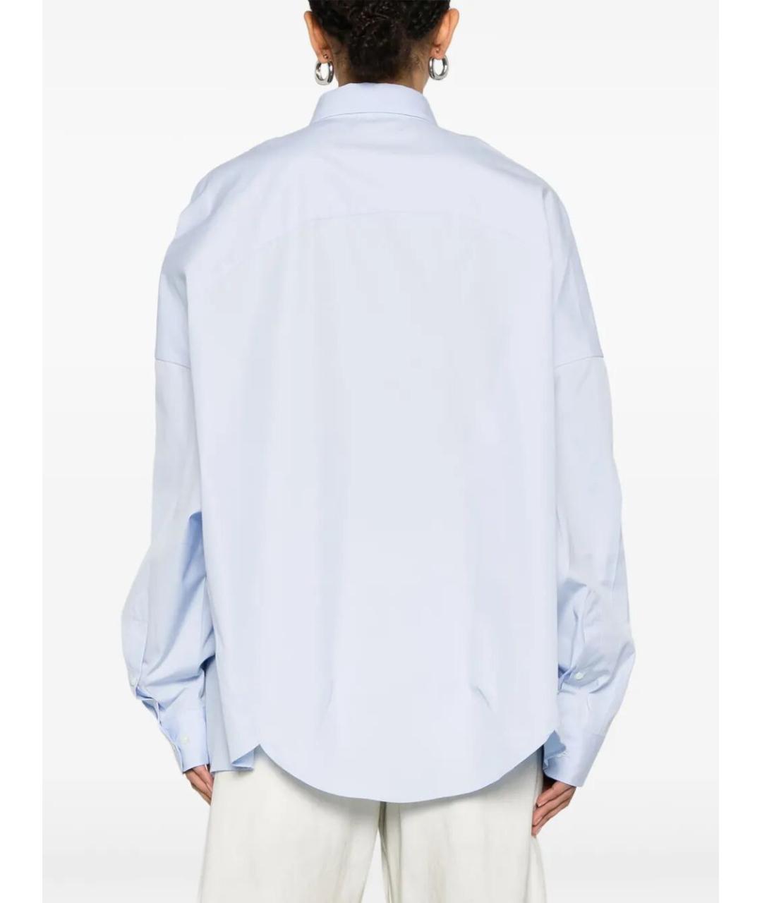 DRIES VAN NOTEN Голубая хлопковая рубашка, фото 5