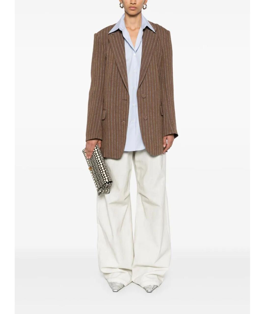 DRIES VAN NOTEN Голубая хлопковая рубашка, фото 3