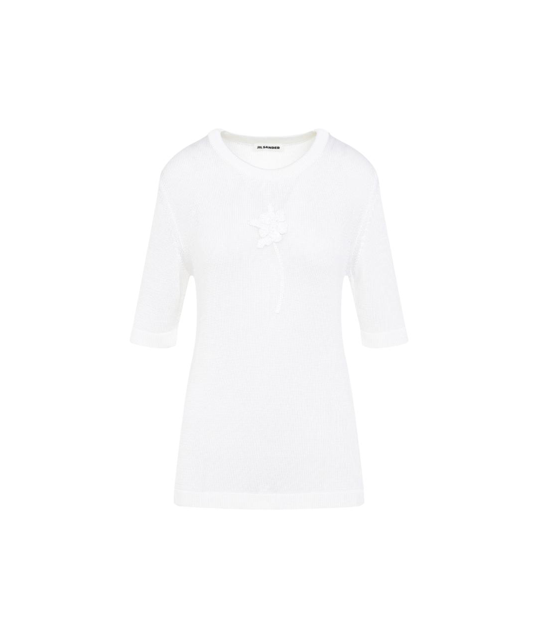 JIL SANDER Белая вискозная блузы, фото 1