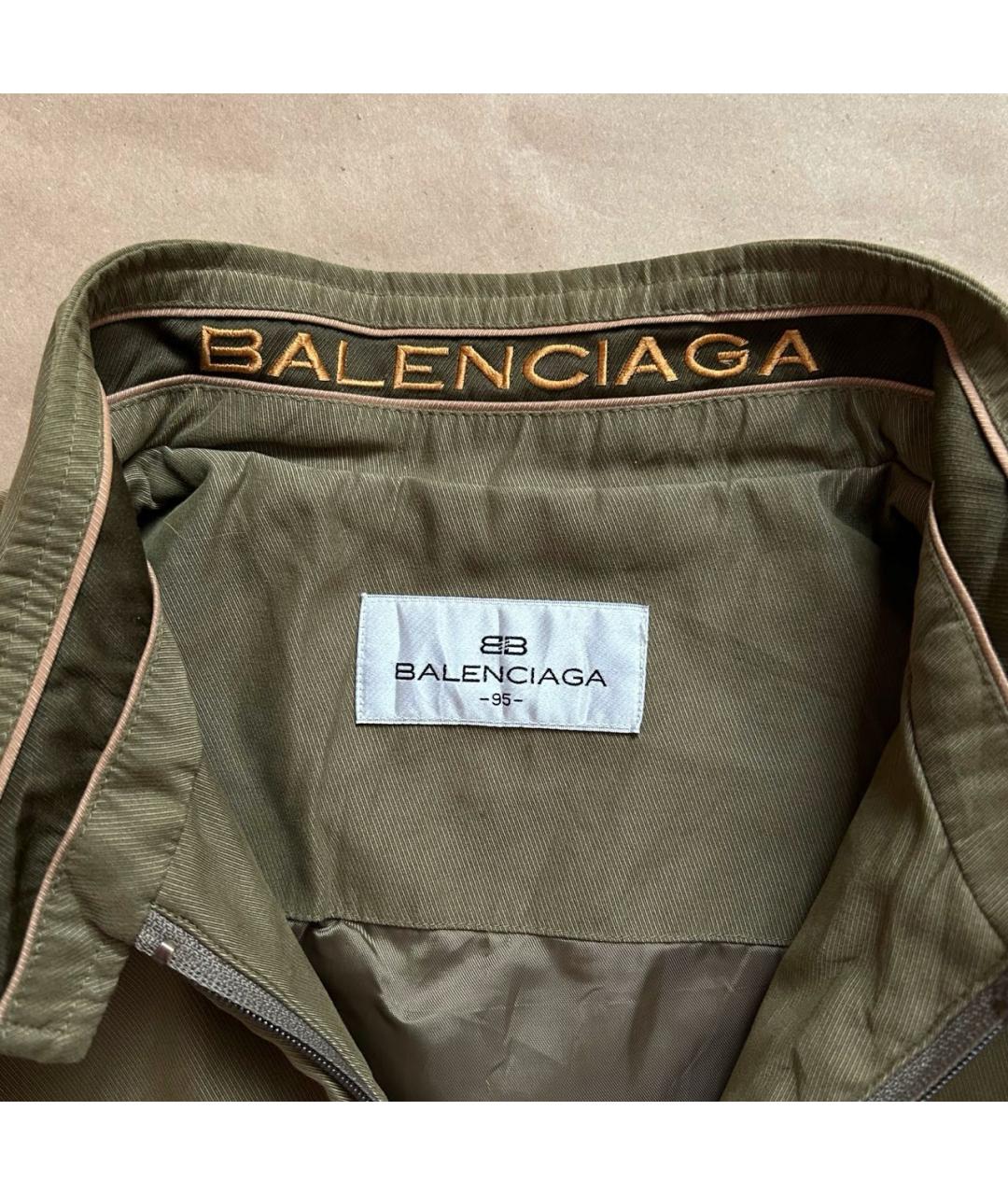 BALENCIAGA Хаки полиэстеровая куртка, фото 3
