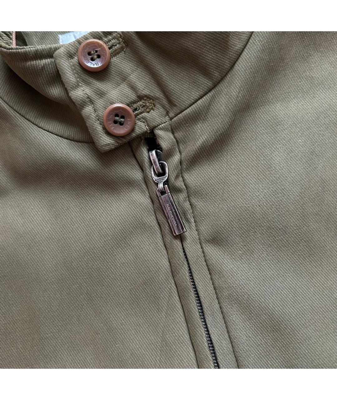BALENCIAGA Хаки полиэстеровая куртка, фото 4