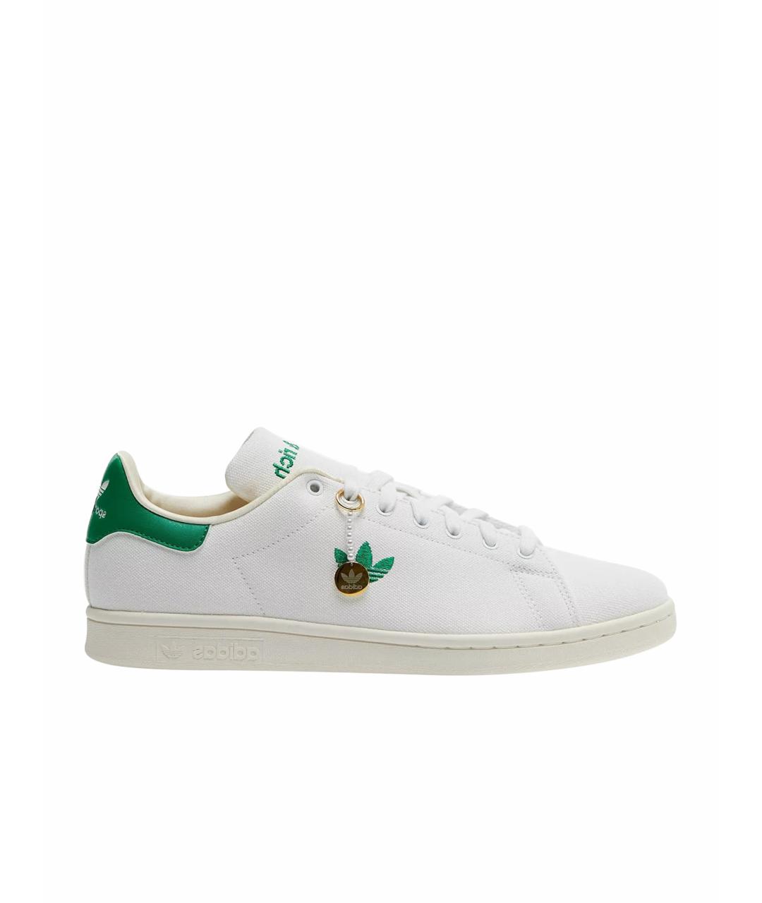 ADIDAS Белые текстильные кеды, фото 1
