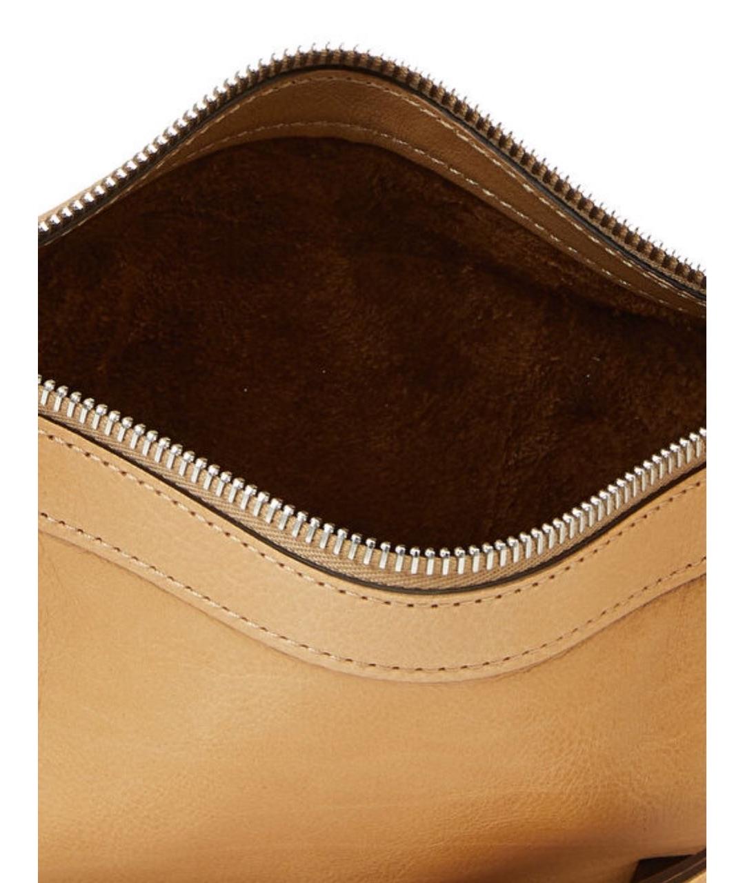 FENDI Бежевая кожаная сумка через плечо, фото 7