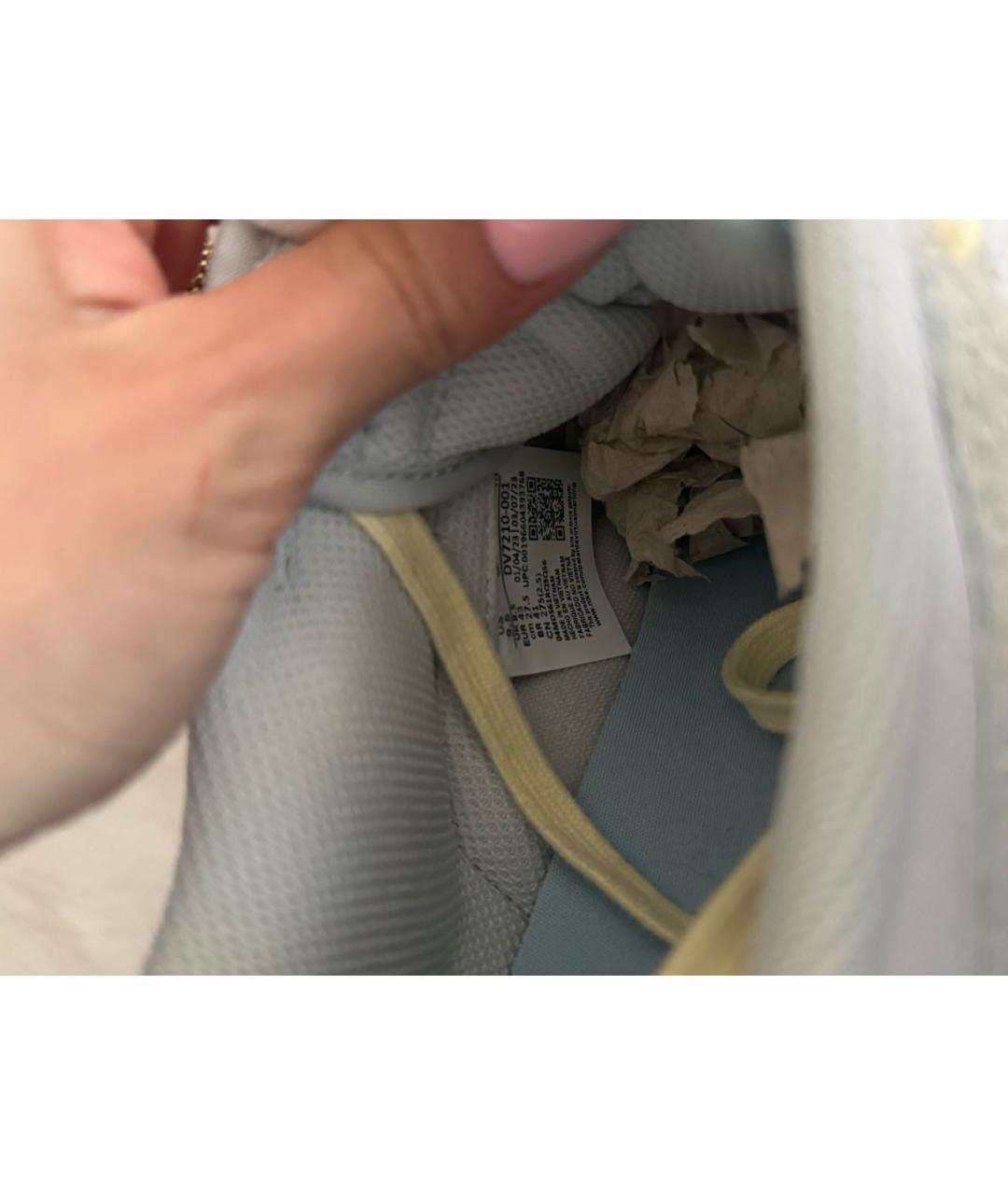 NIKE Голубые замшевые низкие кроссовки / кеды, фото 7