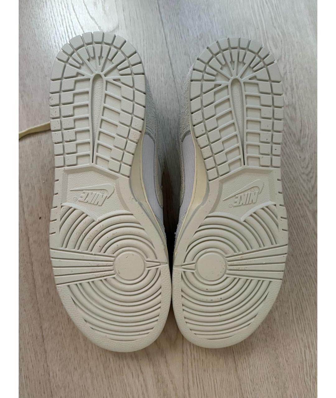 NIKE Голубые замшевые низкие кроссовки / кеды, фото 5