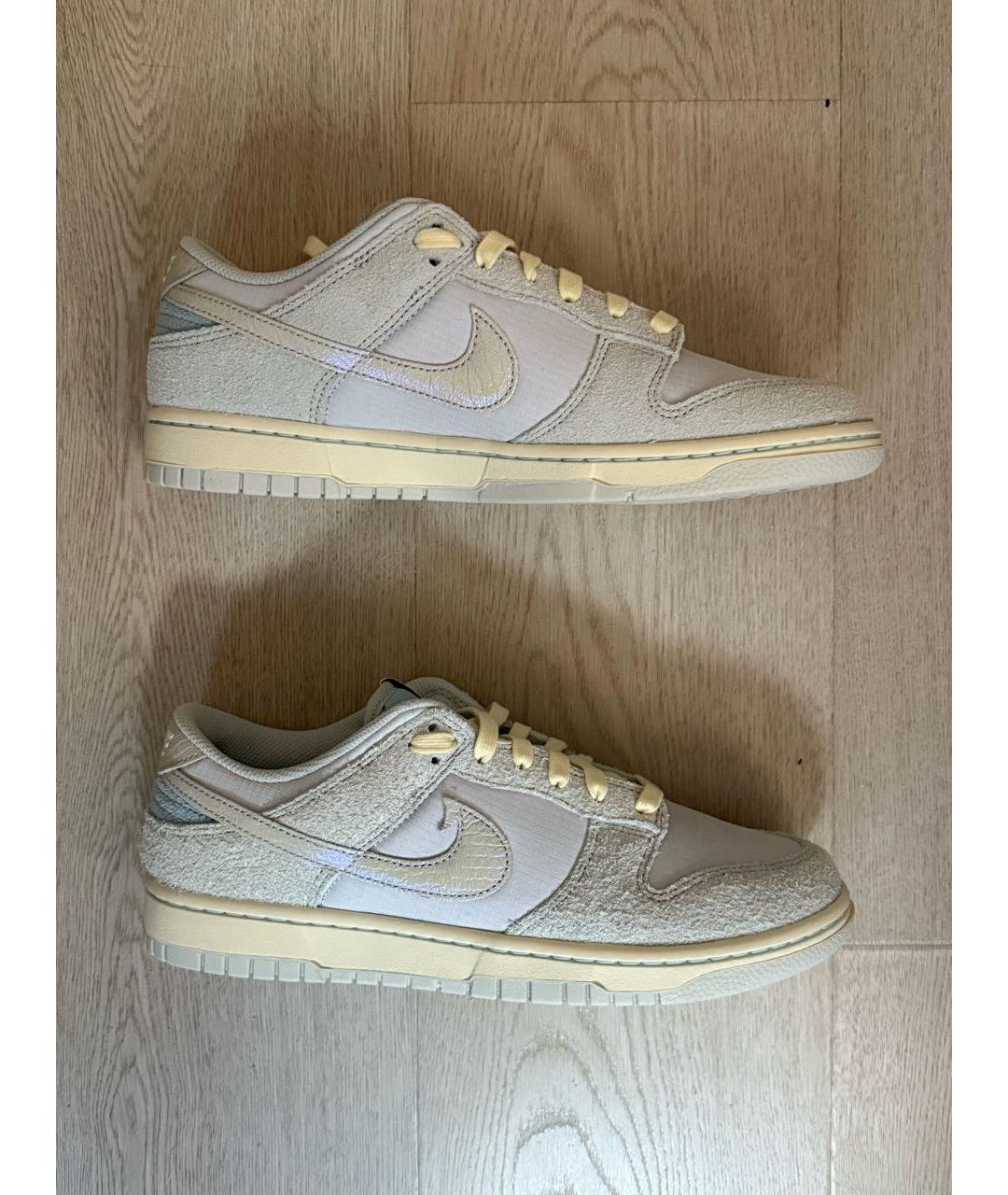 NIKE Голубые замшевые низкие кроссовки / кеды, фото 3