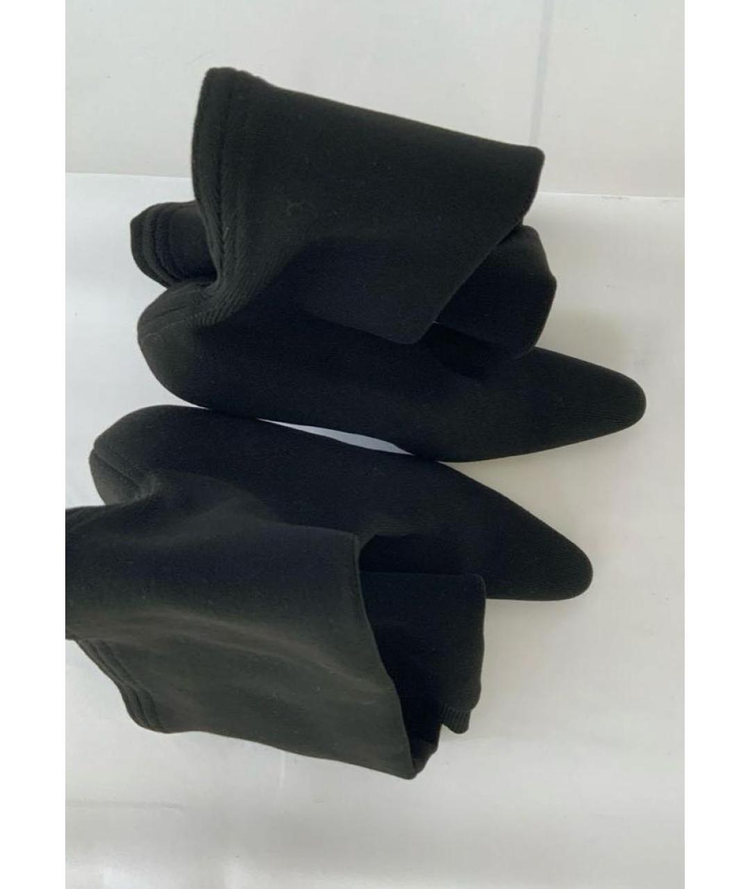 BALENCIAGA Черные текстильные ботфорты, фото 8