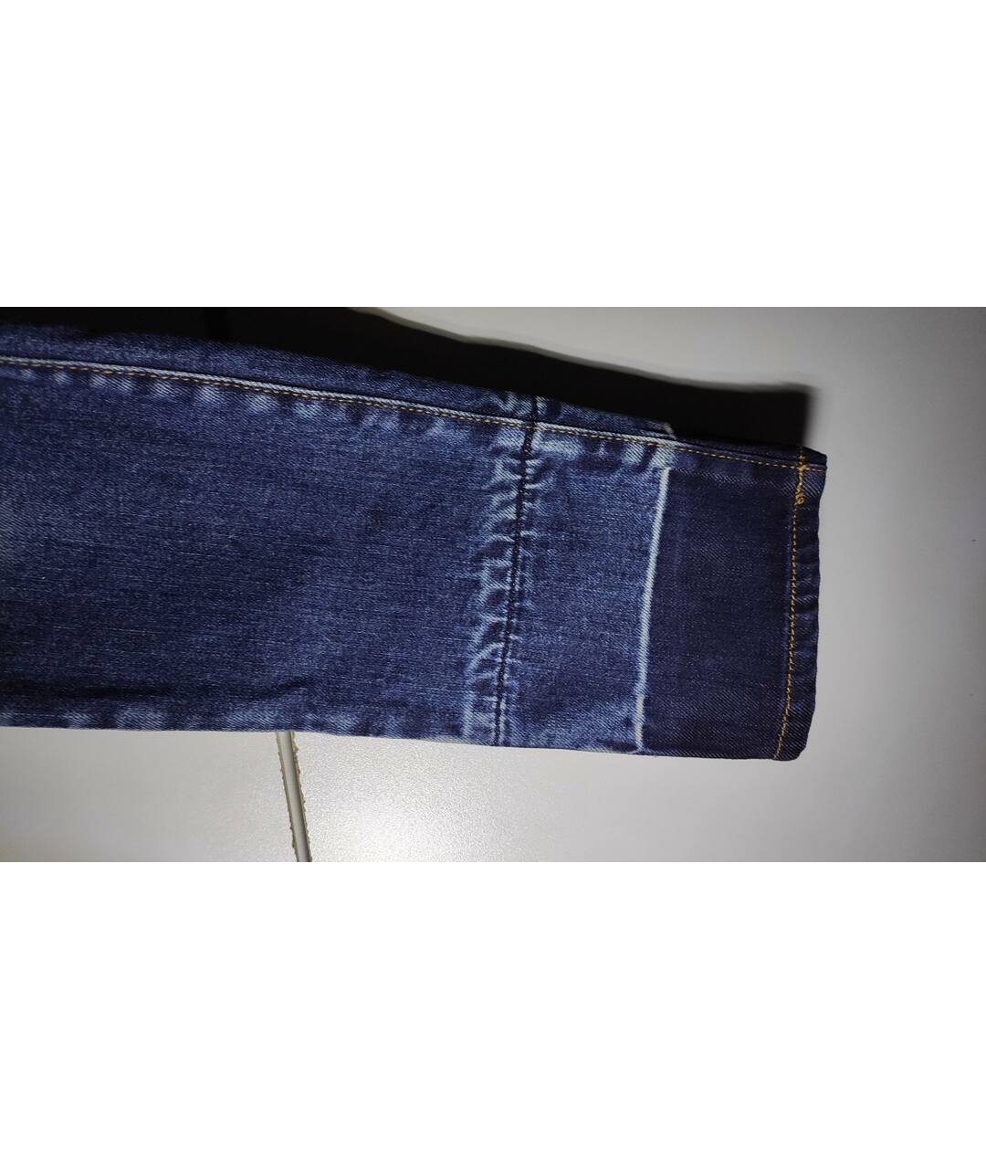 EMPORIO ARMANI Синие хлопковые детские джинсы, фото 3