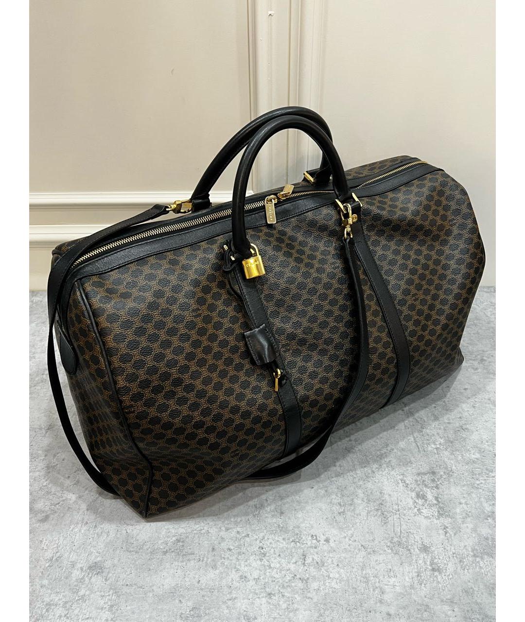 CELINE Коричневая дорожная/спортивная сумка, фото 3