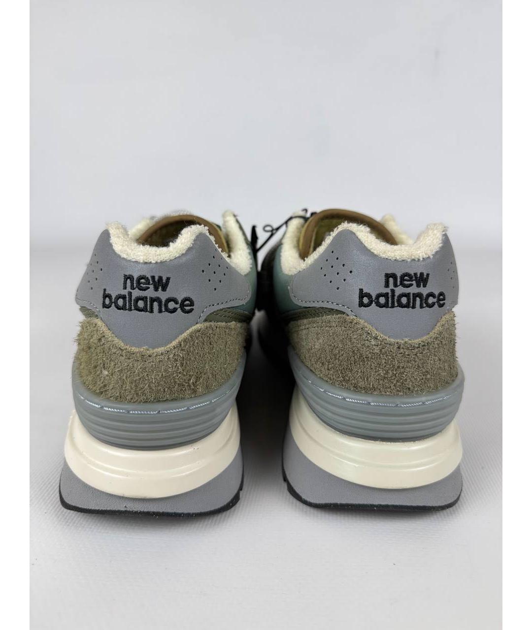 NEW BALANCE Зеленые низкие кроссовки / кеды, фото 5