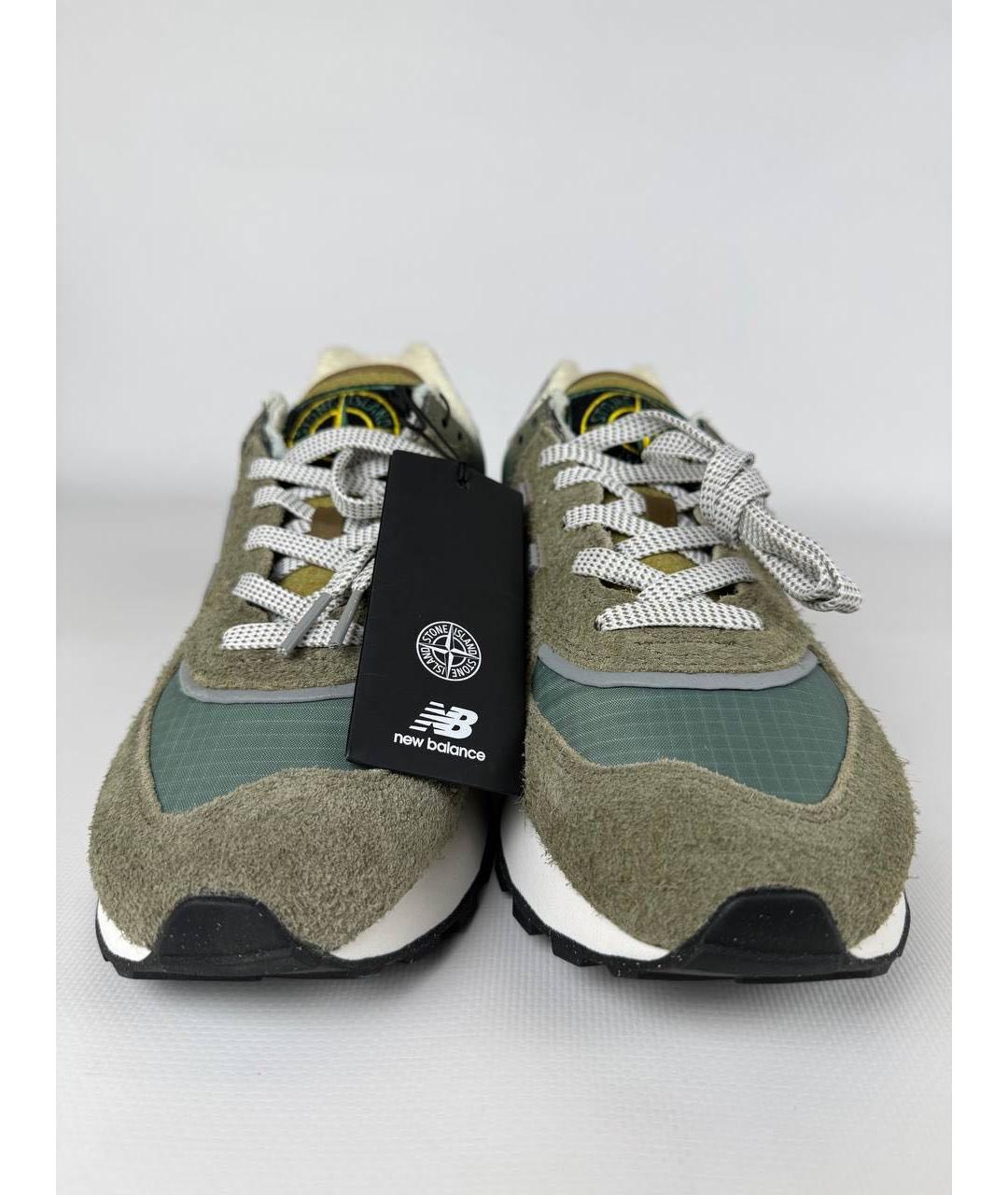 NEW BALANCE Зеленые низкие кроссовки / кеды, фото 6