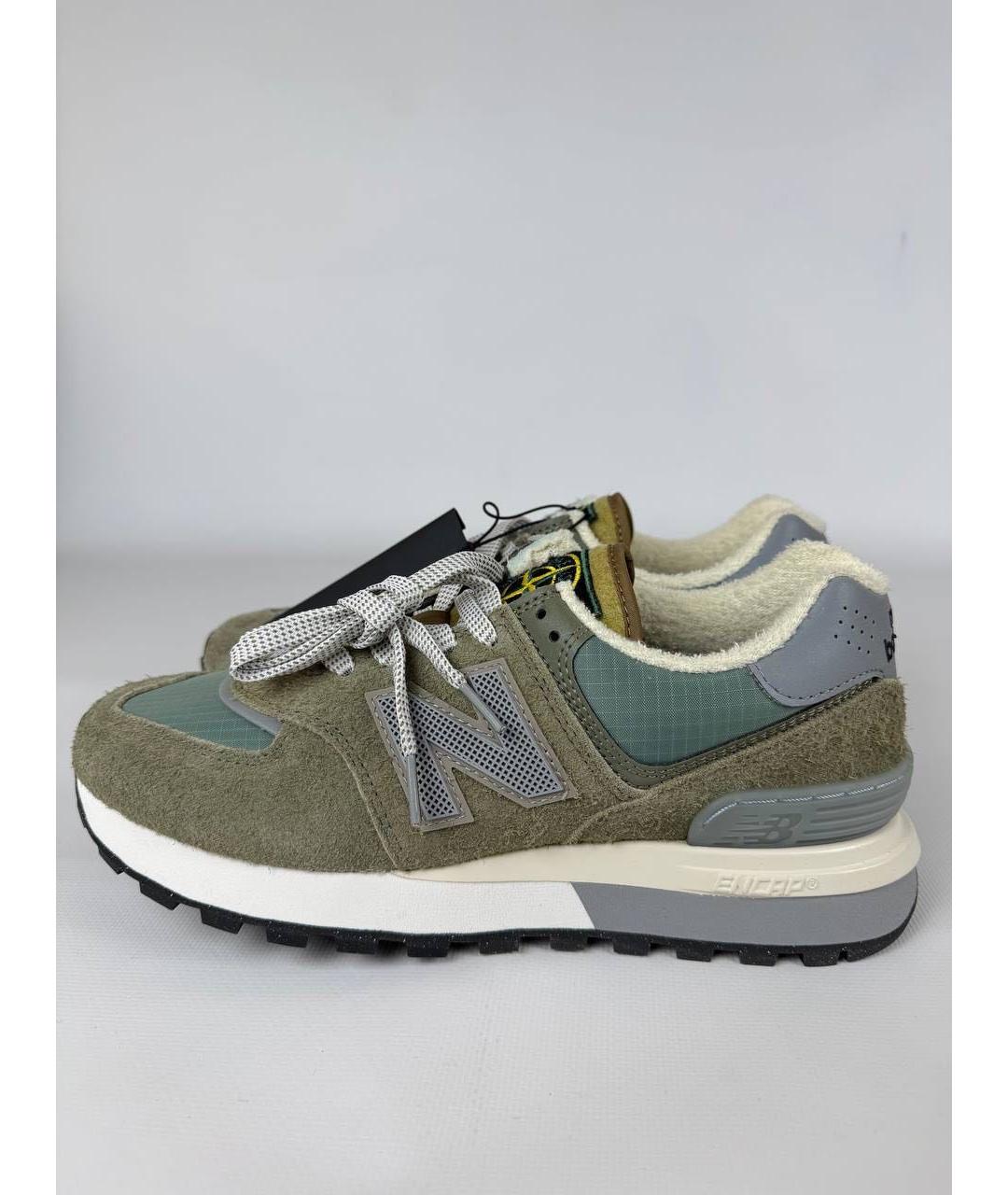 NEW BALANCE Зеленые низкие кроссовки / кеды, фото 3
