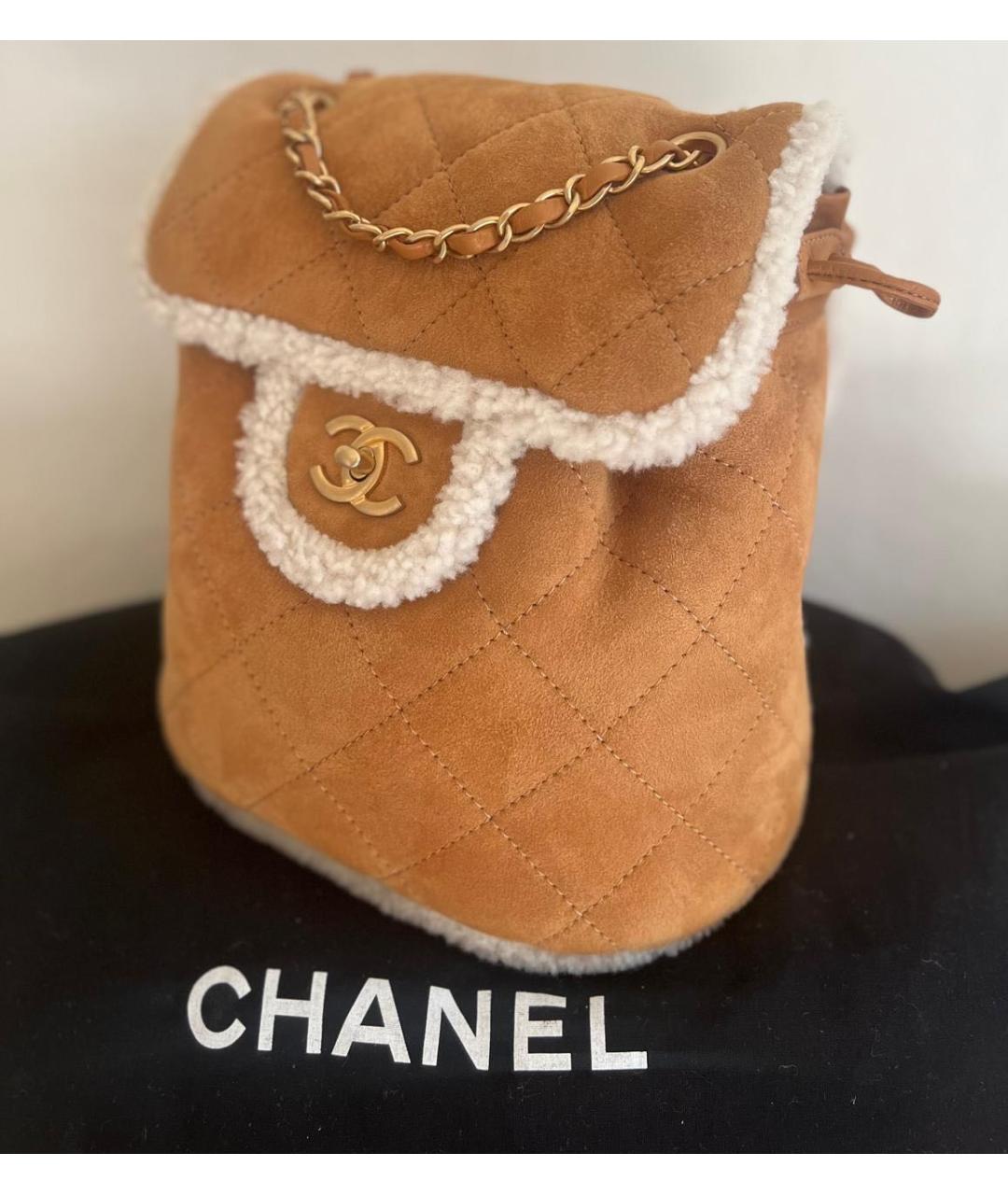 CHANEL Замшевый рюкзак, фото 8