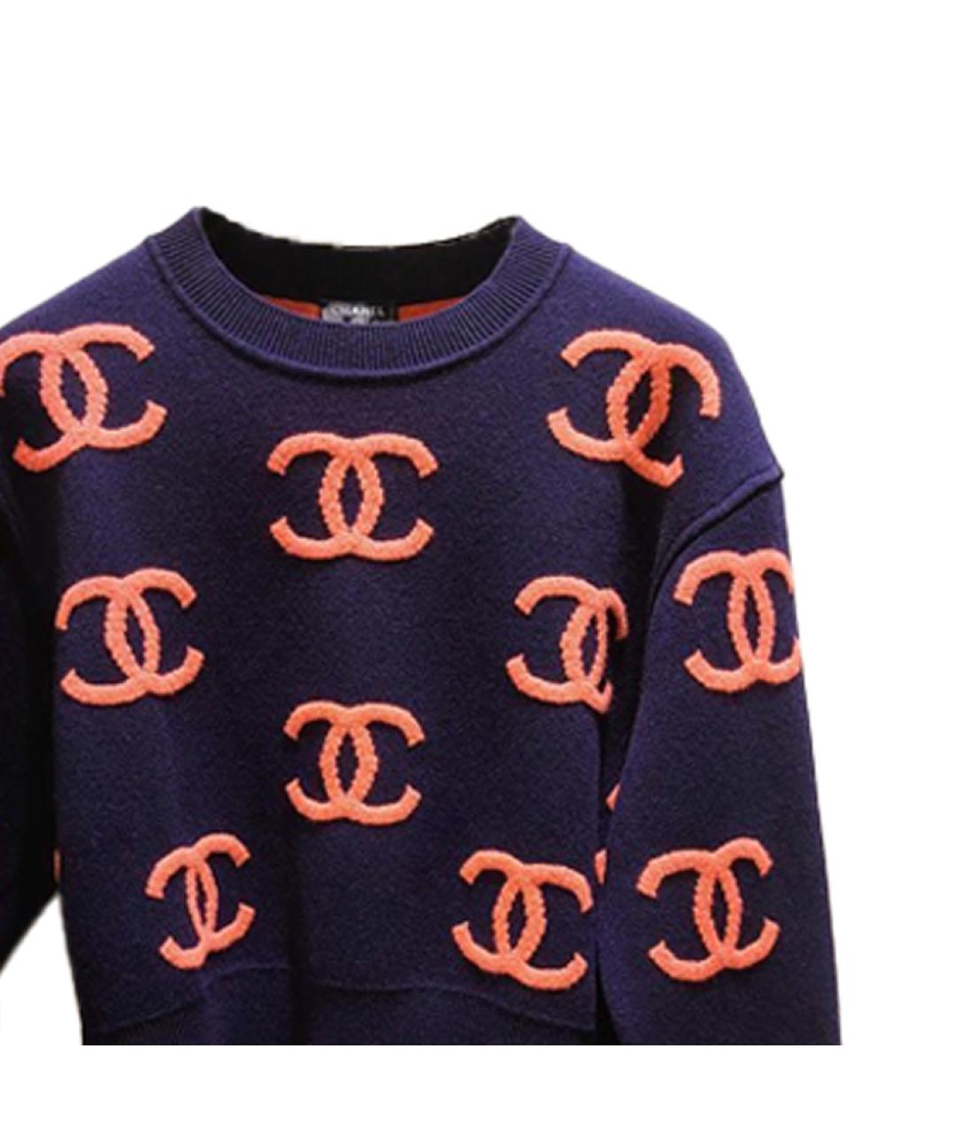 CHANEL Темно-синий джемпер / свитер, фото 5