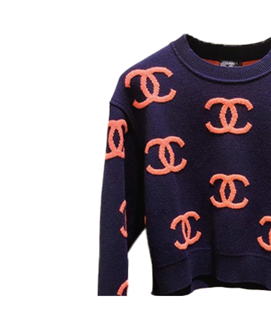 CHANEL Темно-синий джемпер / свитер, фото 4