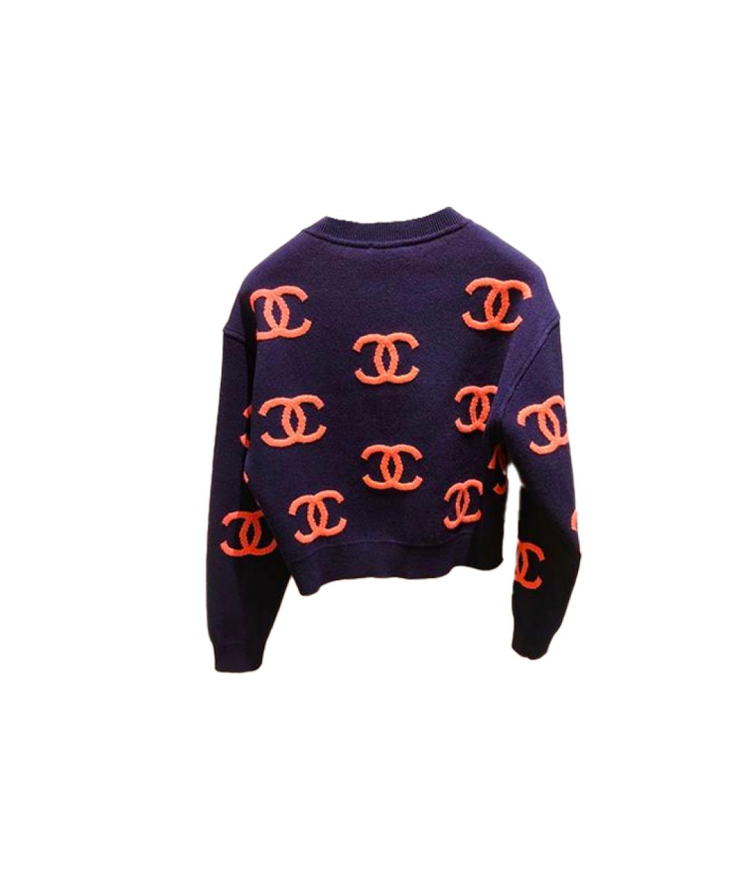 CHANEL Темно-синий джемпер / свитер, фото 2