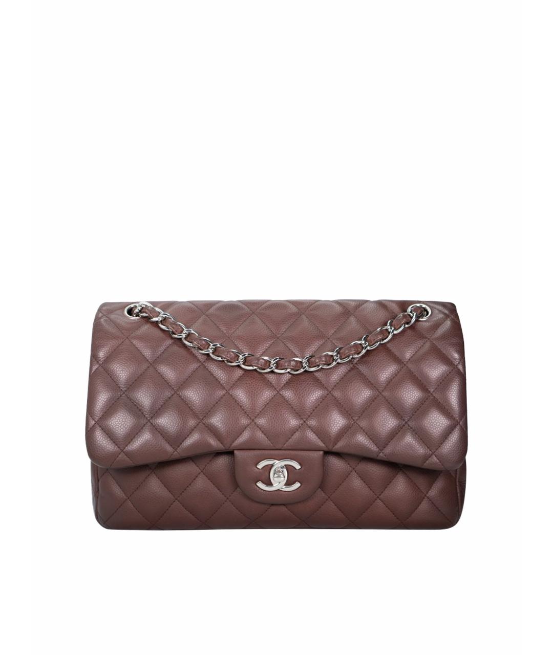 CHANEL Коричневая кожаная сумка через плечо, фото 1