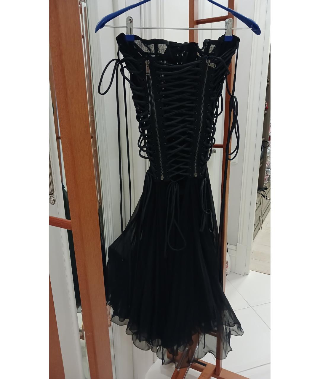 DOLCE&GABBANA Черное коктейльное платье, фото 2