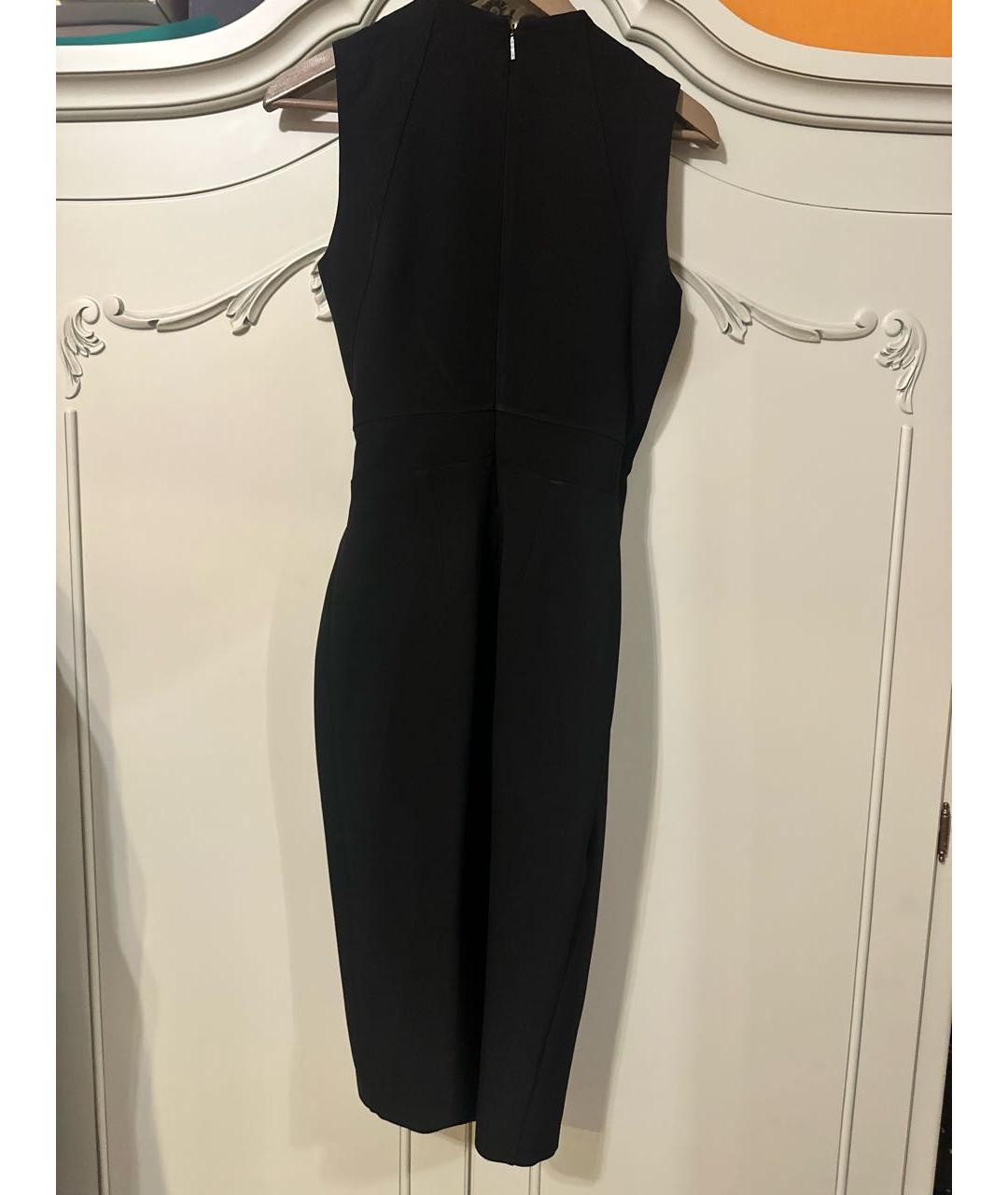 ROBERTO CAVALLI Черное хлопко-эластановое коктейльное платье, фото 5