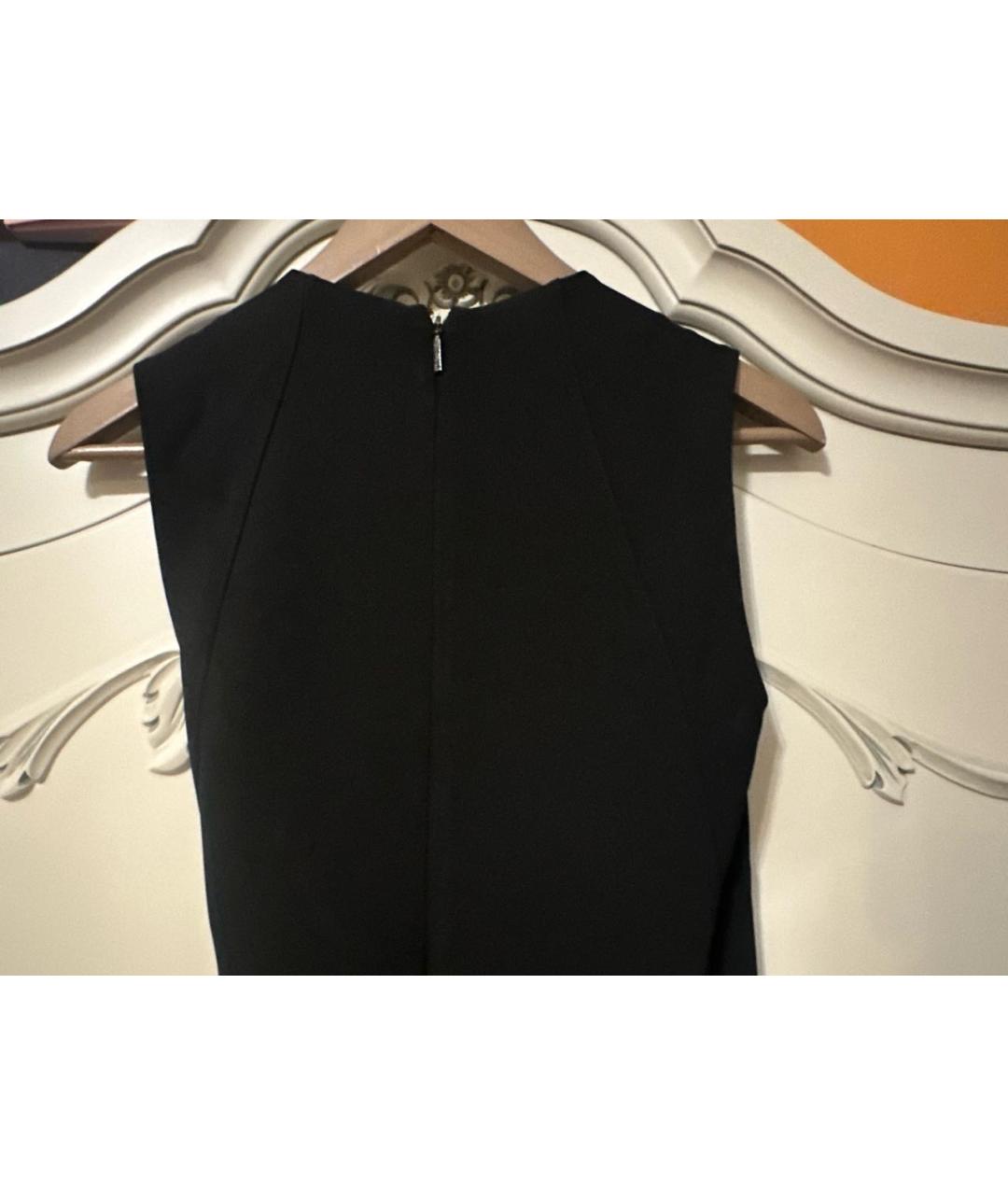 ROBERTO CAVALLI Черное хлопко-эластановое коктейльное платье, фото 7