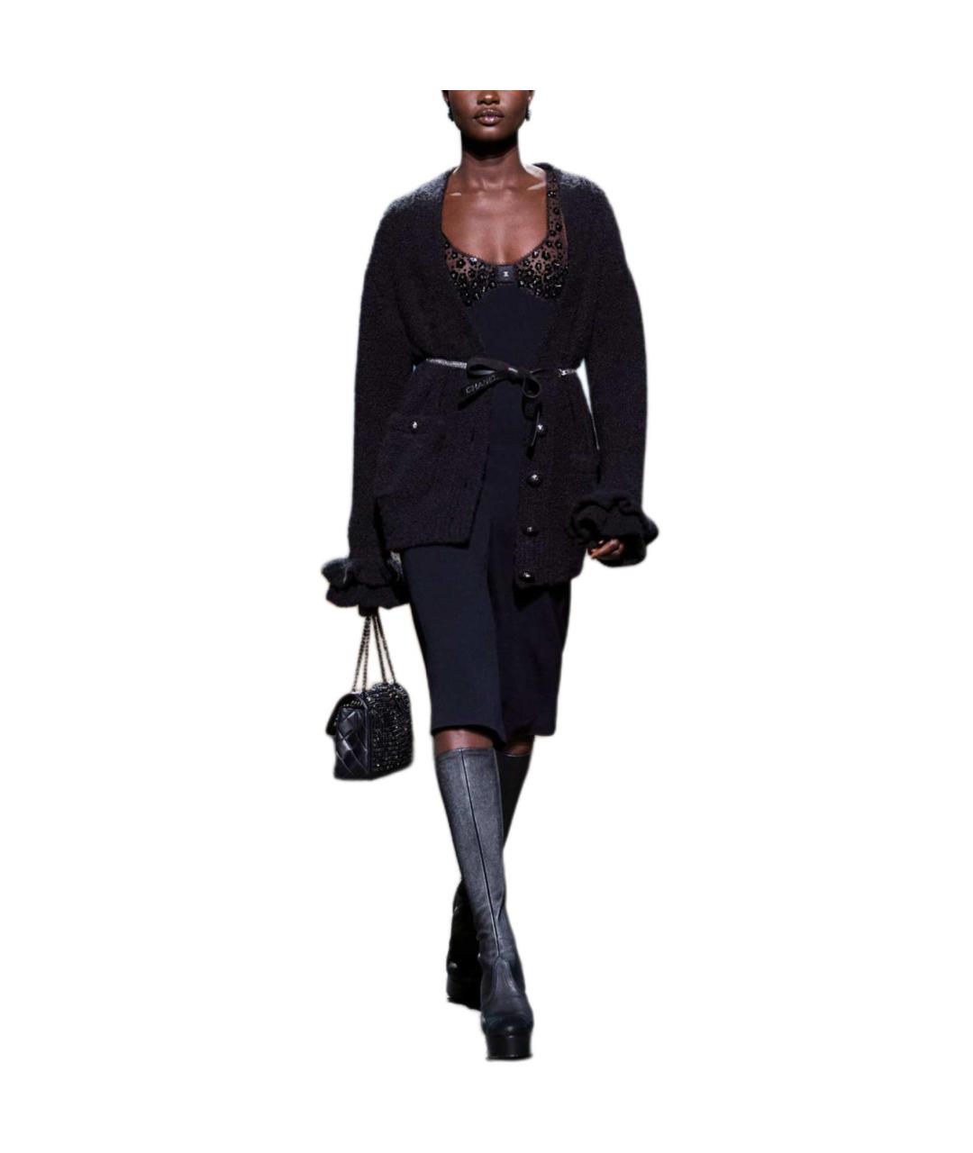 CHANEL Черный кардиган, фото 2