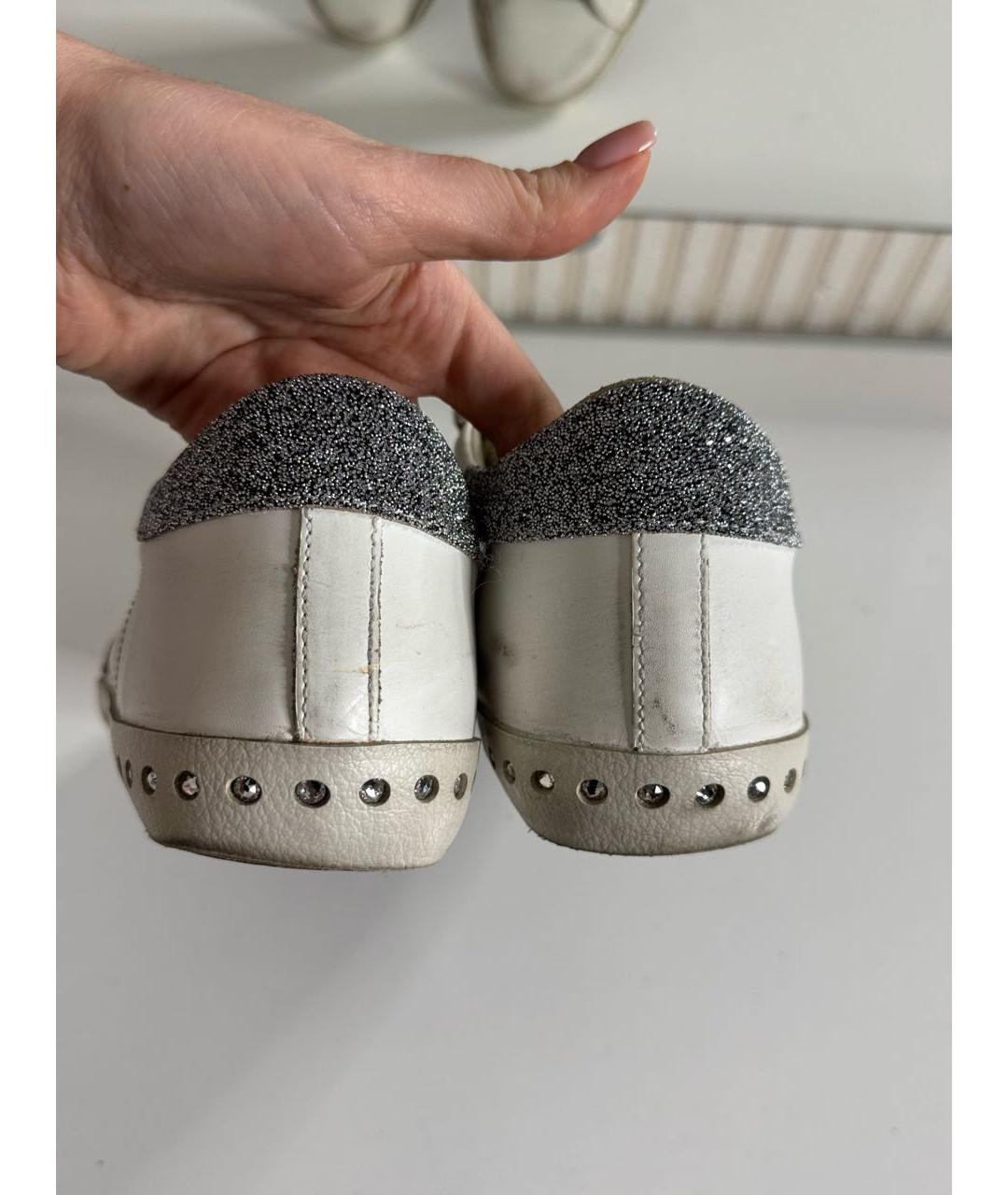 GOLDEN GOOSE DELUXE BRAND Белые кожаные кеды, фото 5