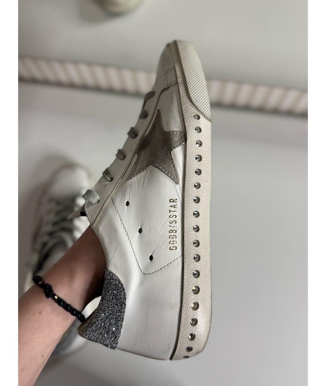 GOLDEN GOOSE DELUXE BRAND Белые кожаные кеды, фото 8