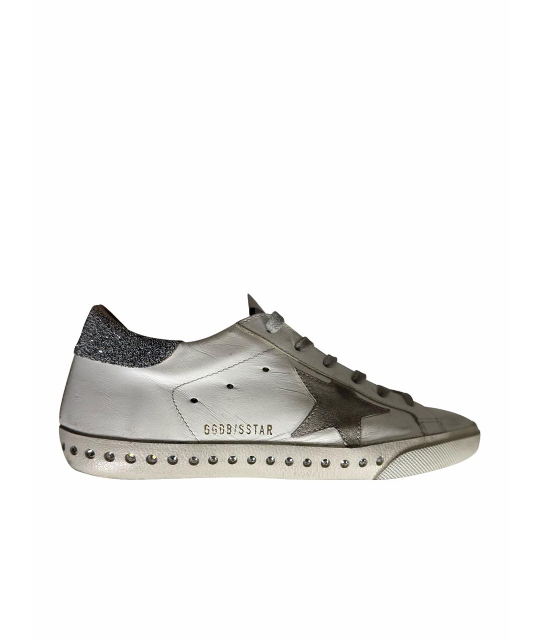 GOLDEN GOOSE DELUXE BRAND Белые кожаные кеды, фото 1