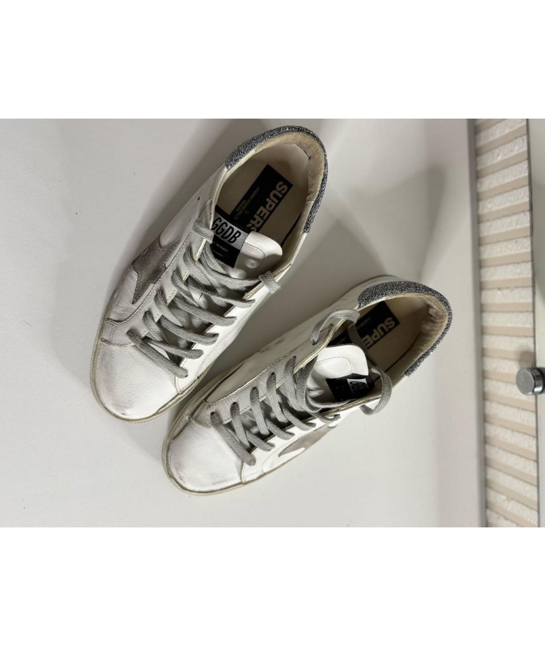 GOLDEN GOOSE DELUXE BRAND Белые кожаные кеды, фото 7