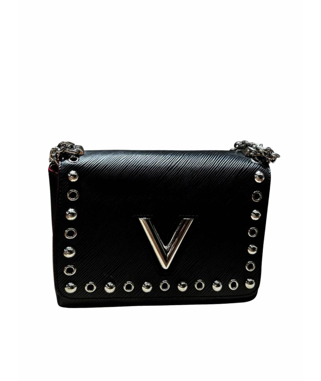LOUIS VUITTON Черная кожаная сумка через плечо, фото 1