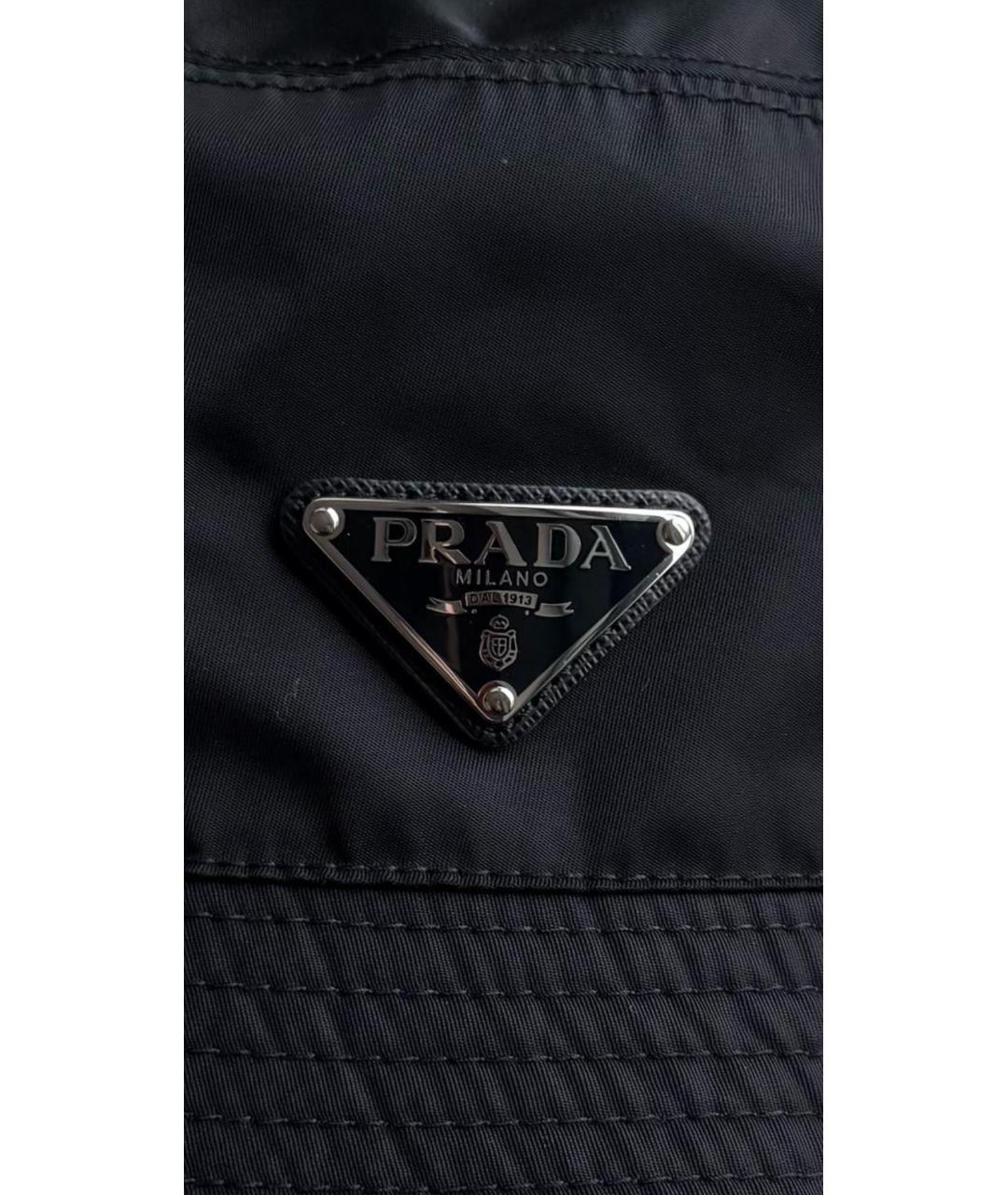 PRADA Черная синтетическая панама, фото 2