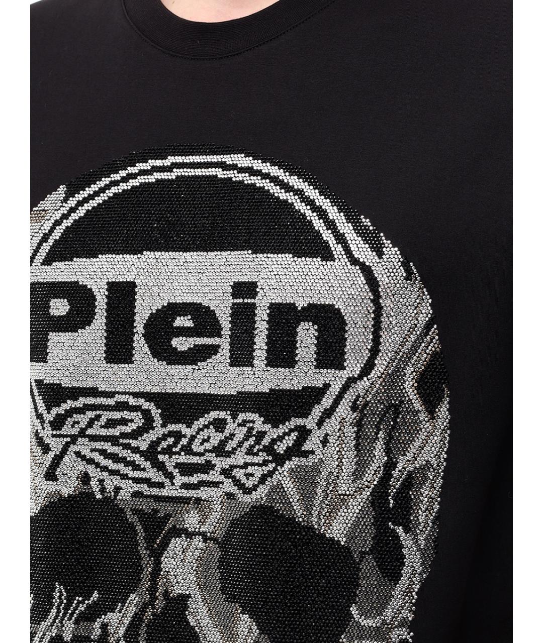 PHILIPP PLEIN Черная хлопковая футболка, фото 5