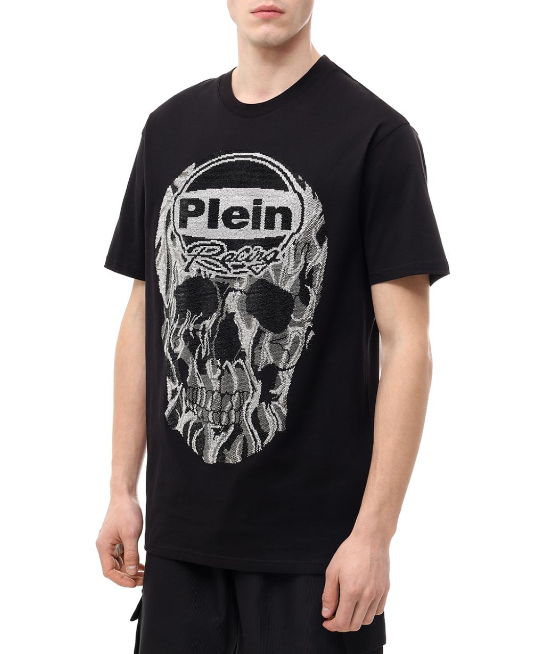 PHILIPP PLEIN Черная хлопковая футболка, фото 4