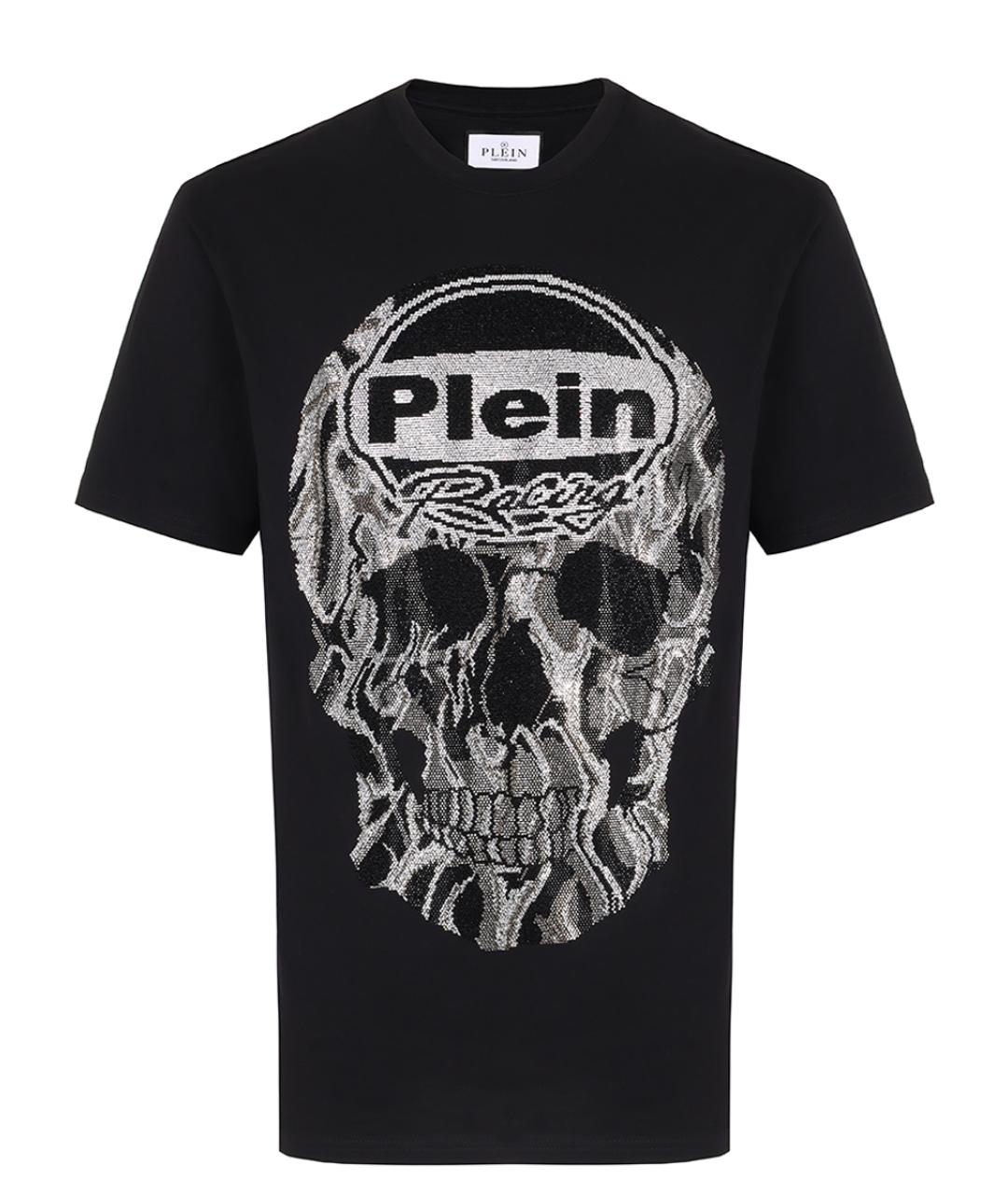 PHILIPP PLEIN Черная хлопковая футболка, фото 1