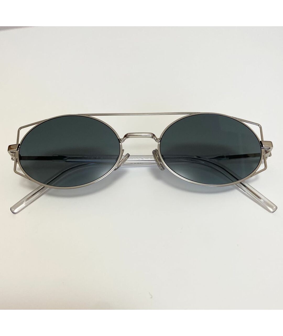DIOR HOMME Серые металлические солнцезащитные очки, фото 9
