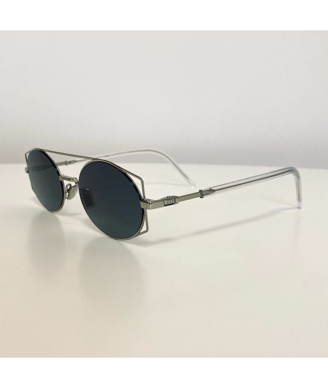 DIOR HOMME Серые металлические солнцезащитные очки, фото 6