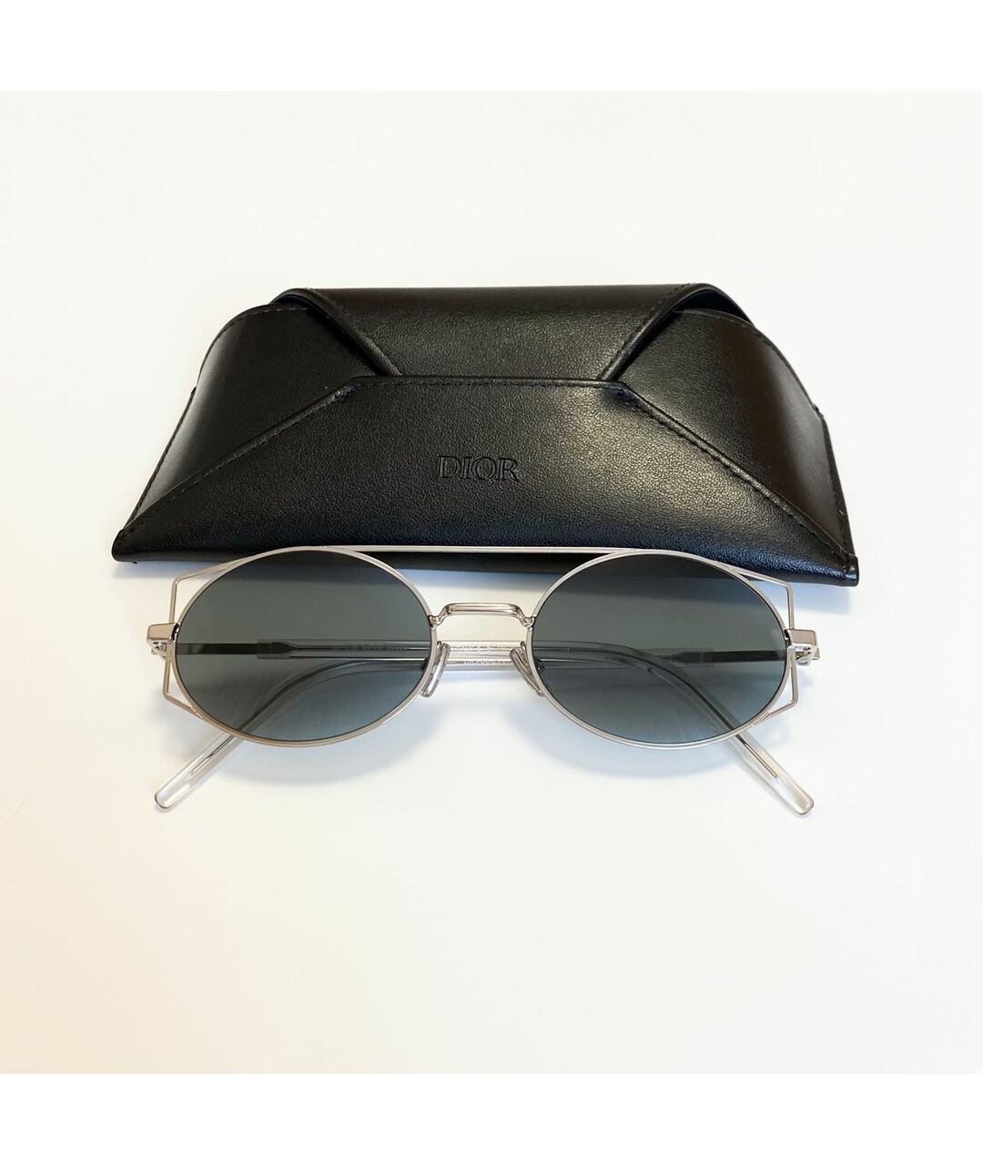 DIOR HOMME Серые металлические солнцезащитные очки, фото 5