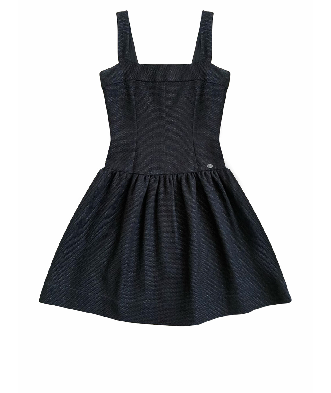 CHANEL PRE-OWNED Черное твидовое платье, фото 1