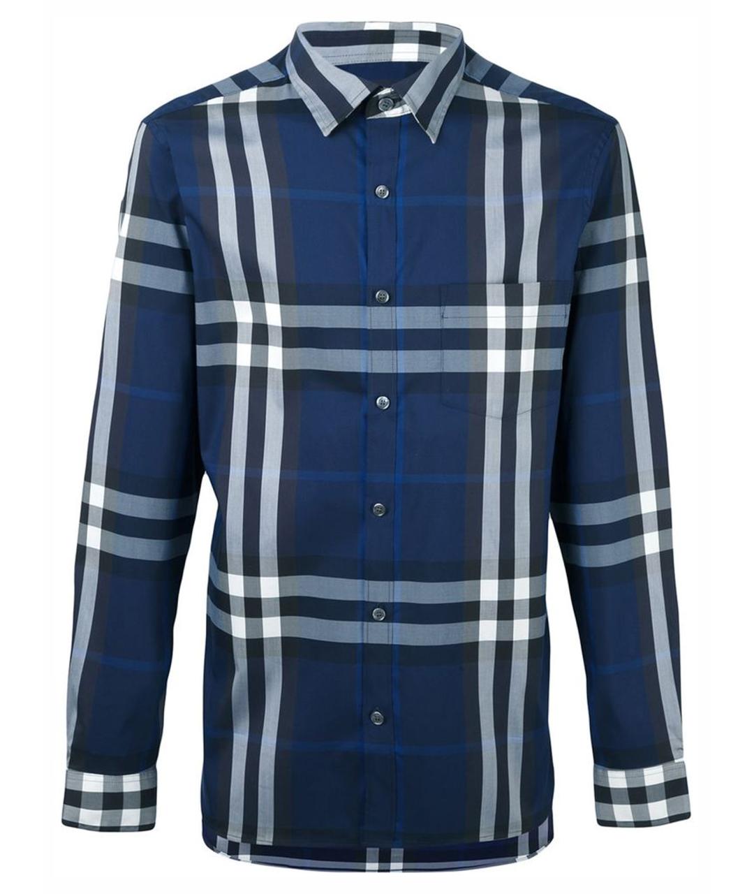 BURBERRY Темно-синяя кэжуал рубашка, фото 1