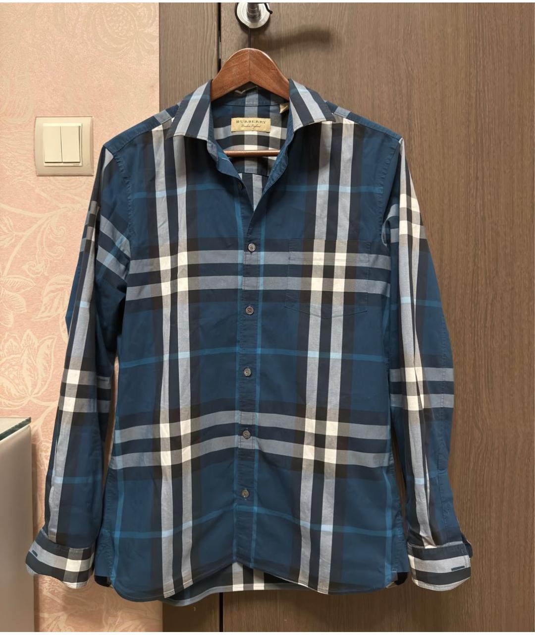 BURBERRY Темно-синяя кэжуал рубашка, фото 3