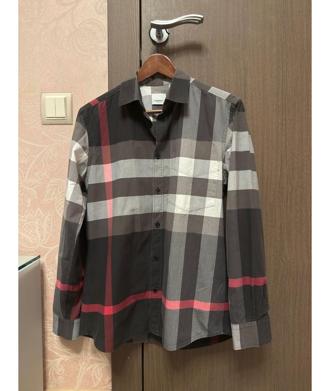 BURBERRY Черная кэжуал рубашка, фото 4