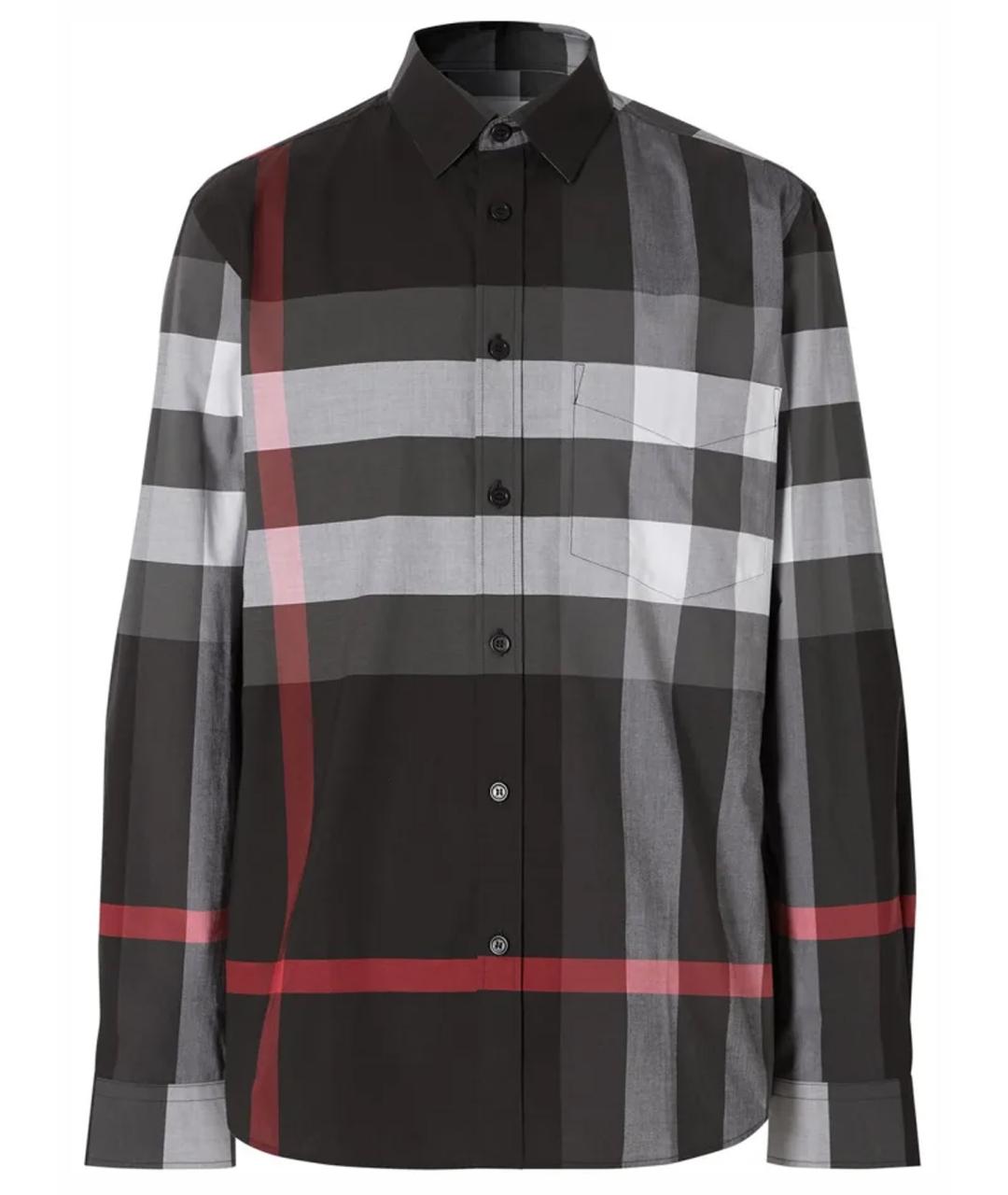 BURBERRY Черная кэжуал рубашка, фото 1