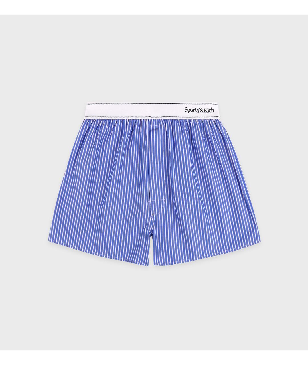 SPORTY AND RICH Голубые хлопковые шорты, фото 5