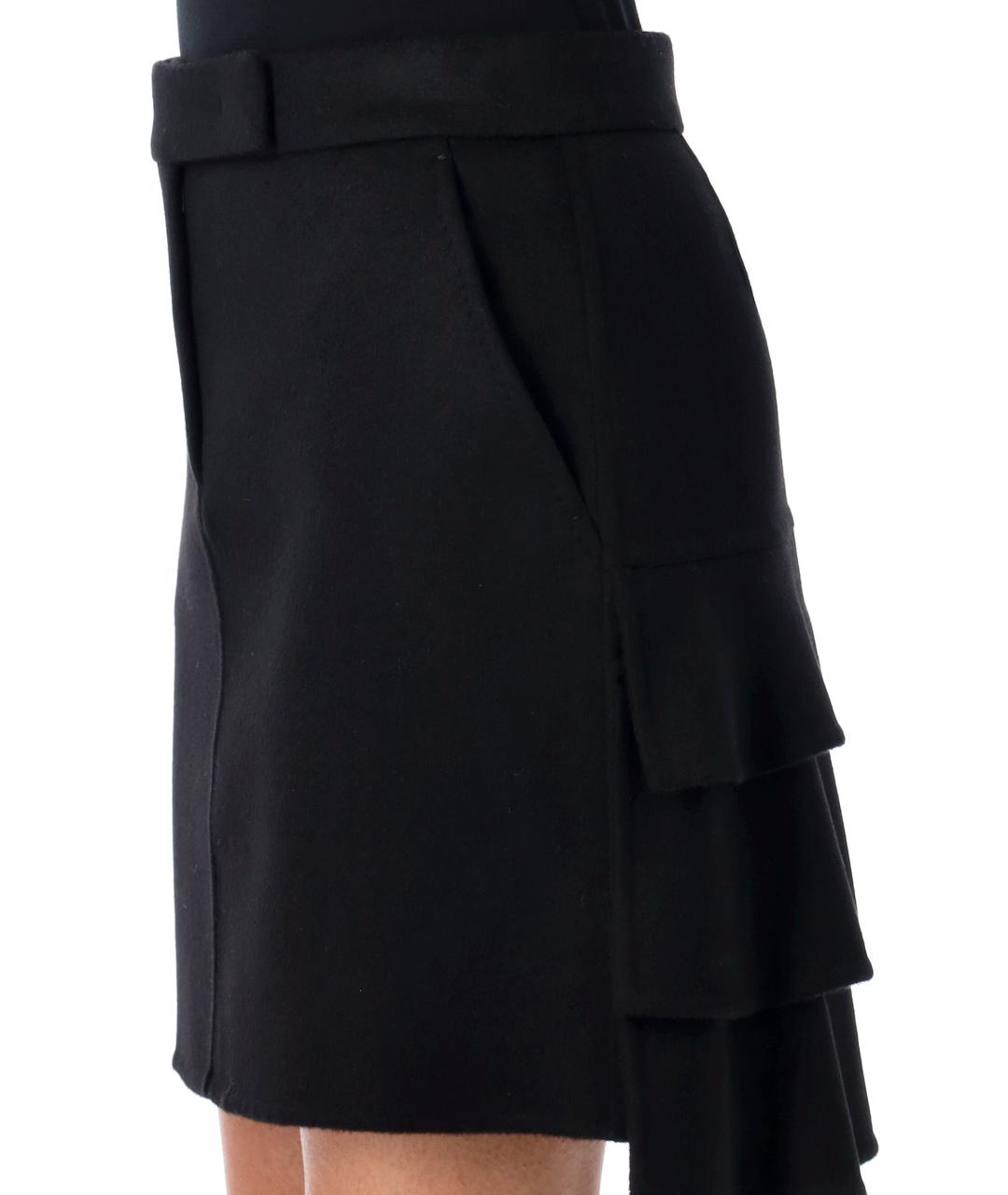 MAX MARA Черная юбка мини, фото 3