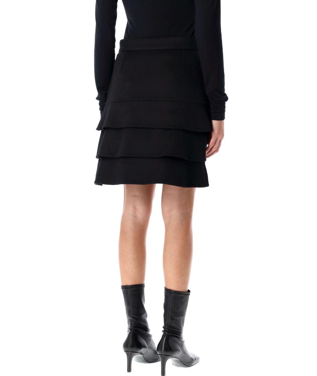 MAX MARA Черная юбка мини, фото 2