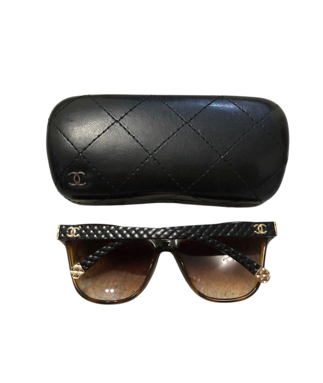 CHANEL Черные солнцезащитные очки, фото 2