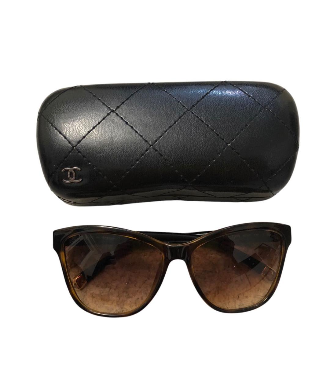 CHANEL Черные солнцезащитные очки, фото 1