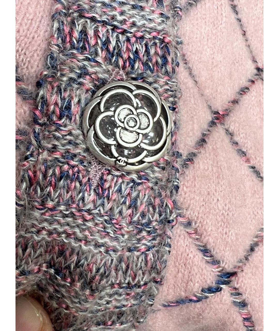 CHANEL Розовое кашемировое повседневное платье, фото 5