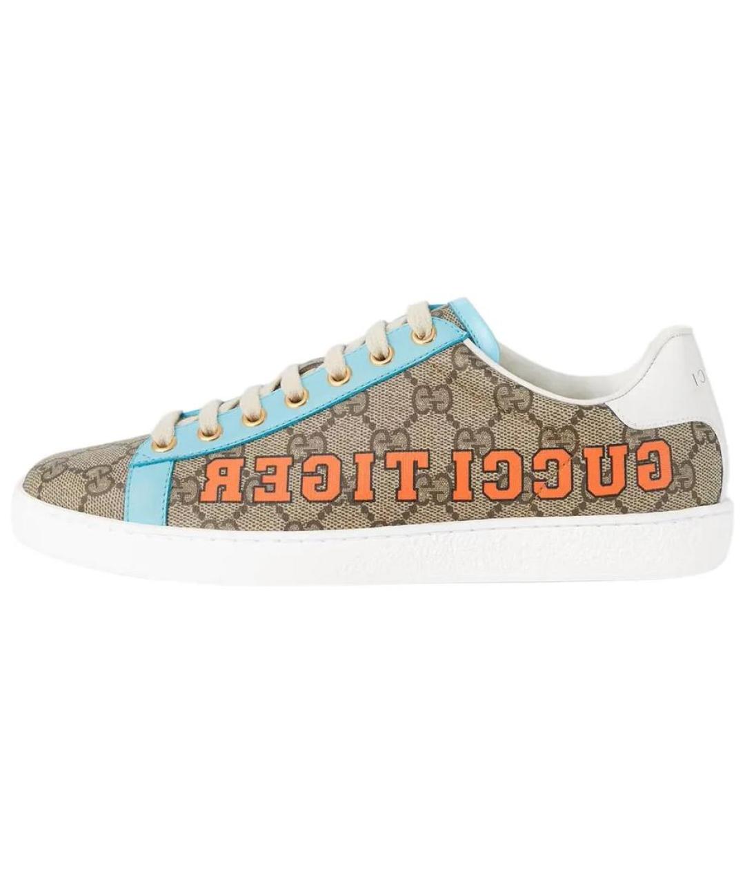 GUCCI Бежевые кеды, фото 2
